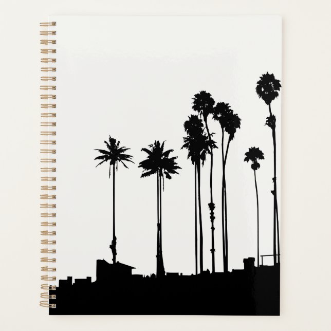Palm Tree Silhouette Planner (Front)
