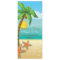 Palm tree & starfish beach wedding menu card