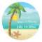 Palm tree & starfish beach wedding Save the Date
