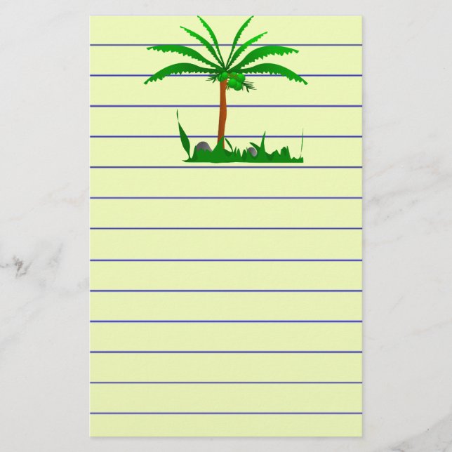 Palm Tree Stationery (Front)