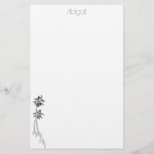 Palm tree stationery - personalised