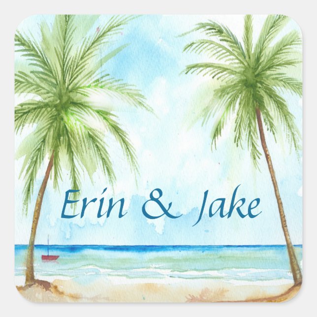 Palm Tree Sticker (Front)