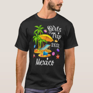 Palm Tree Summer Vacation Girls Trip 2022 Mexico B T-Shirt
