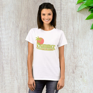 Palm Tree Summer with Sun and Beach T-Shirt
