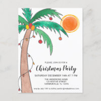 Palm Tree Sun Christmas Party 