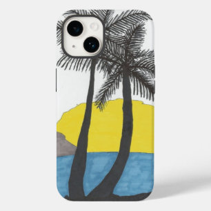 Palm Tree Sunrise Case-Mate iPhone 14 Case