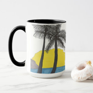 Palm Tree Sunrise Silhouette Mug