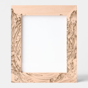 Palm Tree Sunset Etched Frames