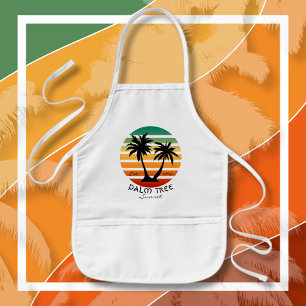 Palm Tree Sunset Kids Apron