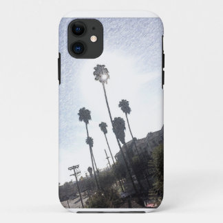 Palm Tree Sunshine Sketch iPhone Case