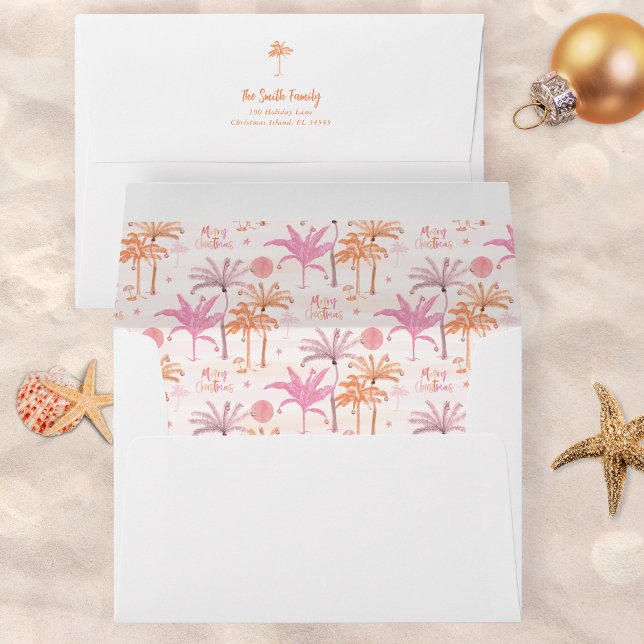 Palm Tree Tropical Christmas Envelope (Creator Uploaded)