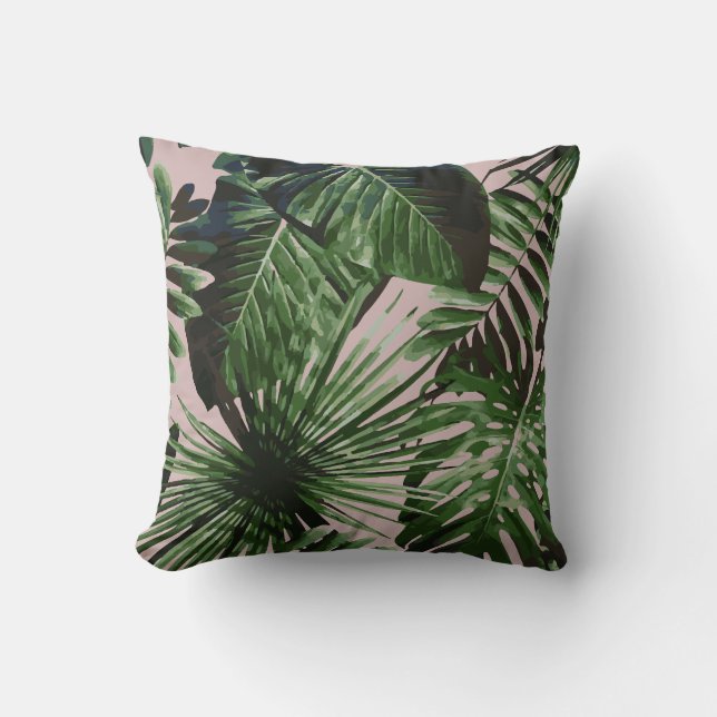 Palm Tree Tropical Cushion (Front)