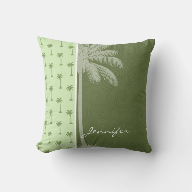 Palm Tree; Tropical Cushion (Front)