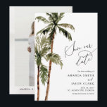 Palm Tree Tropical Island Minimal Beach Save The D Date<br><div class="desc">Palm Tree Tropical Island Minimal Beach Wedding Save The Date 
You can edit/personalise whole Template.
If you need any help or matching products,  please contact me. I am happy to create the most beautiful personalised products for you!</div>