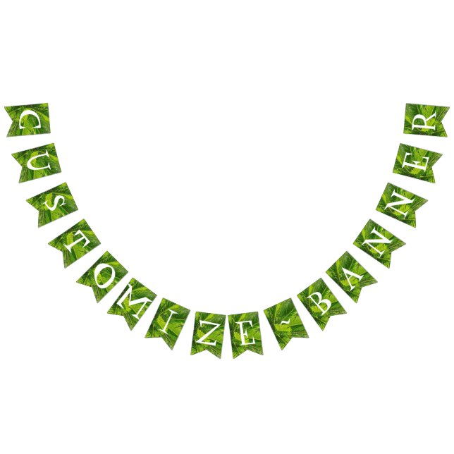 Palm Tree Tropical Party Luau Bunting Banner (All)