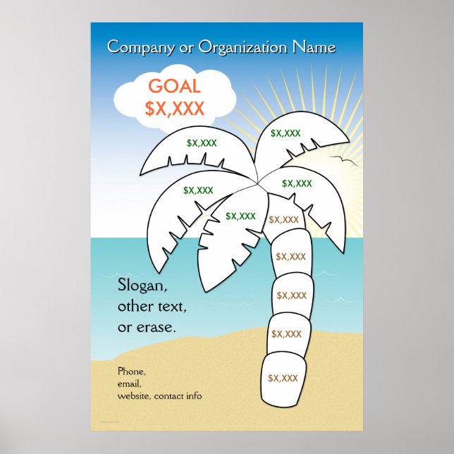 Palm Tree Vacation Target Poster (Front)