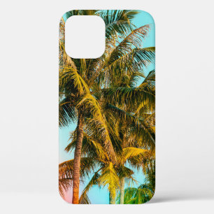 Palm tree - vintage effect style pictures and ligh iPhone 12 case