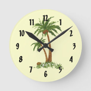 Palm Tree Wall Clock