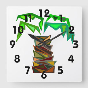 Palm Tree Wall Clock