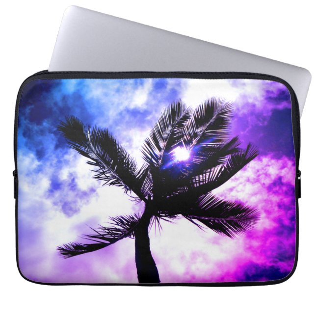 Palm Tree Waterproof Laptop Sleeve (P & B Edition) (Front)
