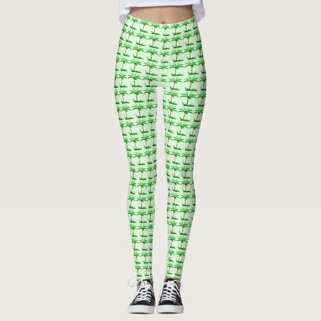 Palm Tree Women's Leggings (Front)
