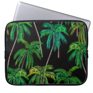 Palm Trees: Acrylic Summer Pattern. Laptop Sleeve