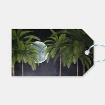 Palm Trees Against the Moon