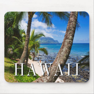 Palm Trees Along Hideaways Beach Mouse Pad