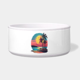 Palm trees and beach