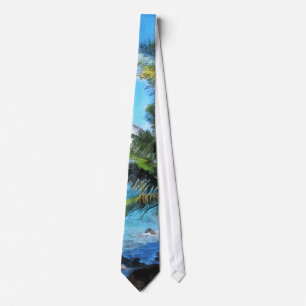 Palm Trees and Beach St. Thomas VI Tie