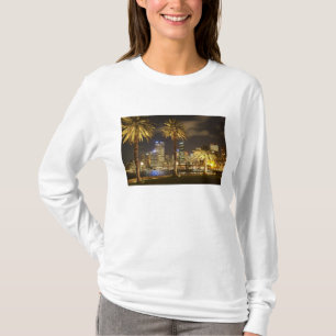Palm Trees and CBD at Night, Sydney, New South T-Shirt