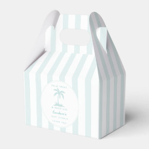 Palm Trees and Pacifiers Coastal Baby Shower Favou Favour Box
