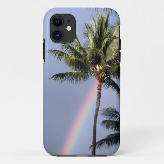 Palm Trees and Rainbow iPhone 11 Case