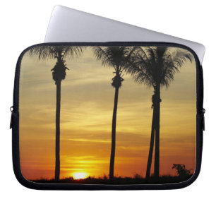 Palm trees and sunset, Mindil Beach, Darwin Laptop Sleeve