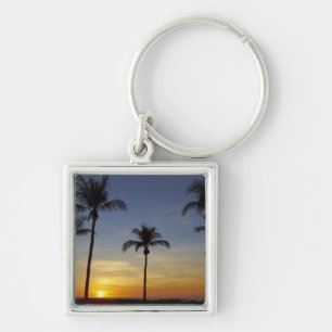 Palm trees and sunset, Mindil Beach Key Ring