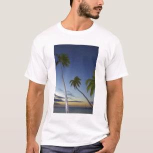 Palm trees and sunset, Plantation Island Resort T-Shirt