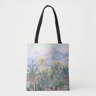 Palm Trees at Bordighera by Monet Tote Bag