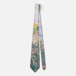 Palm Trees at Bordighera - Claude Monet Tie