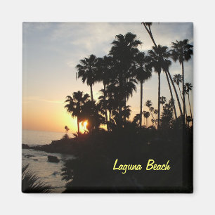 Palm trees at Laguna sunset magnet