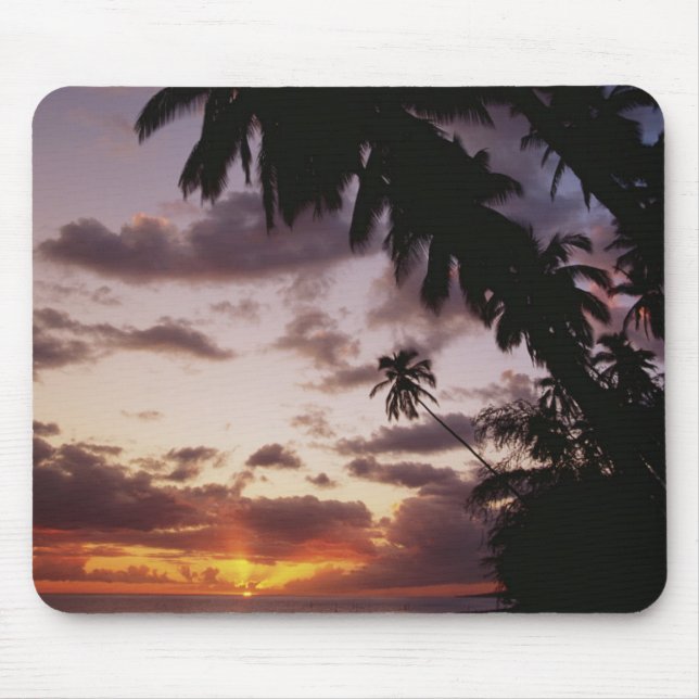 Palm Trees at sea Mouse Pad (Front)