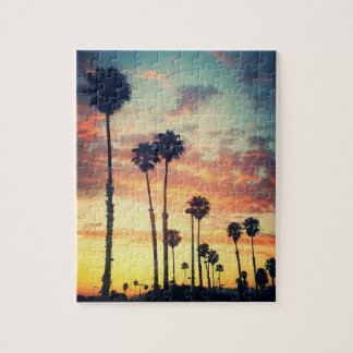 Palm Trees at Sunset Puzzle