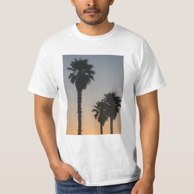 Palm Trees At Sunset T-Shirt (Front)