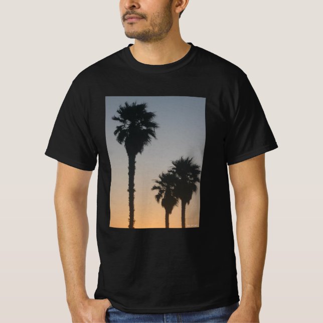 Palm Trees At Sunset T-Shirt (Front)