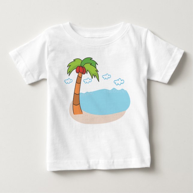 Palm Trees Baby T-Shirt (Front)