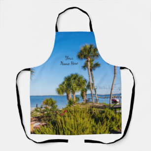 Palm Trees Bayside Morning Apron
