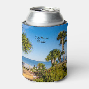 Palm Trees Bayside Morning Can Cooler