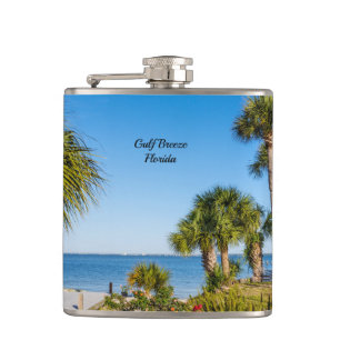 Palm Trees Bayside Morning Flask