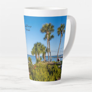 Palm Trees Bayside Morning Latte Mug