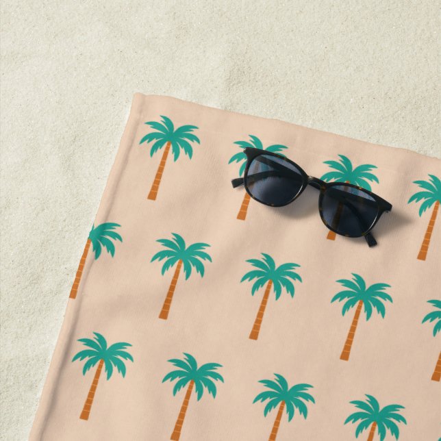 Palm Trees Beach Towel (In Situ)