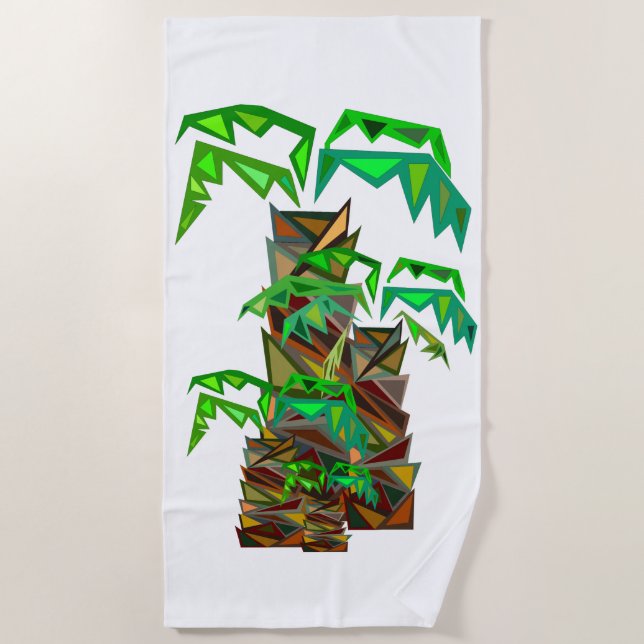 Palm Trees Beach Towel (Front)